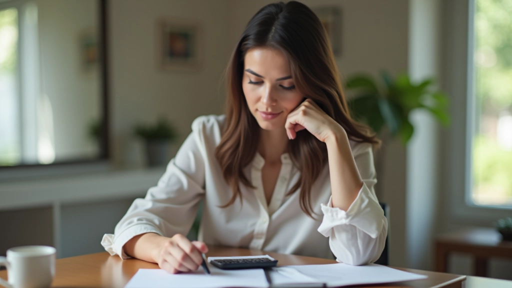 Malaysian family reviewing financial planning documents together at home desk